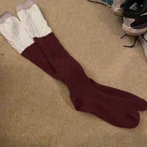 Barely used American Eagle high boot socks